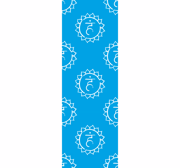 Tenda a rullo per ufficio simbolo del chakra della gola - TenStickers