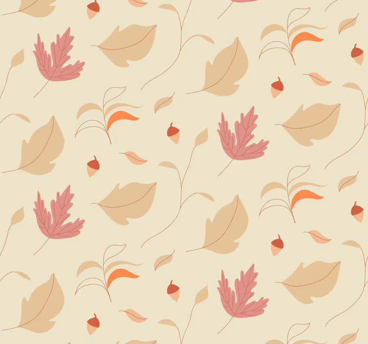 Tenda a rullo per ufficio foglie d'autunno - TenStickers