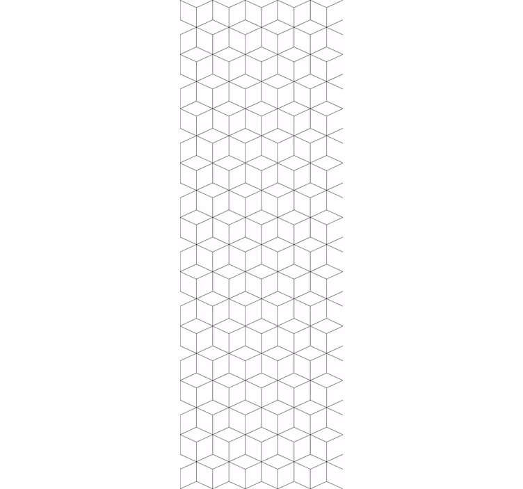 Tenda a rullo per ufficio motivo cubi geometrici - TenStickers