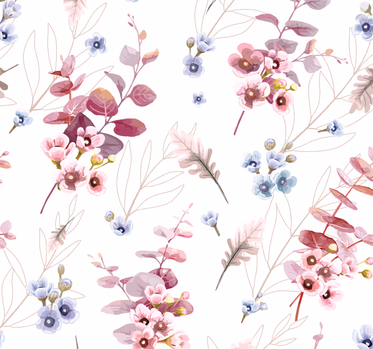 Tenda a rullo camera ragazzi illustrazione botanica - TenStickers