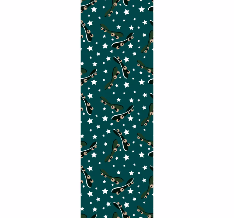Tenda a rullo camera ragazzi skate e stelle - TenStickers