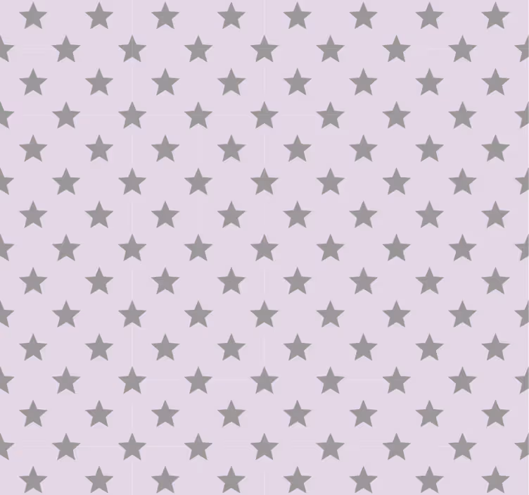 Tenda a rullo camera ragazzi stelle grigie sfondo rosa - TenStickers