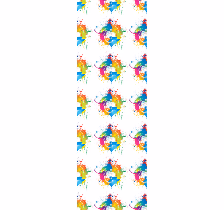 Tenda a rullo camera ragazzi sfondo colorato - TenStickers