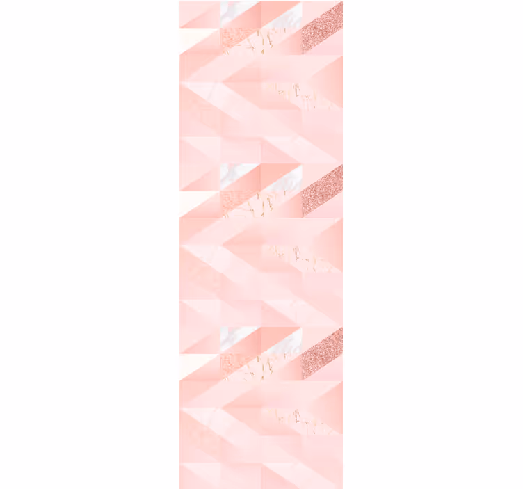Tenda a rullo camera ragazzi sfondo geometrico rosa - TenStickers
