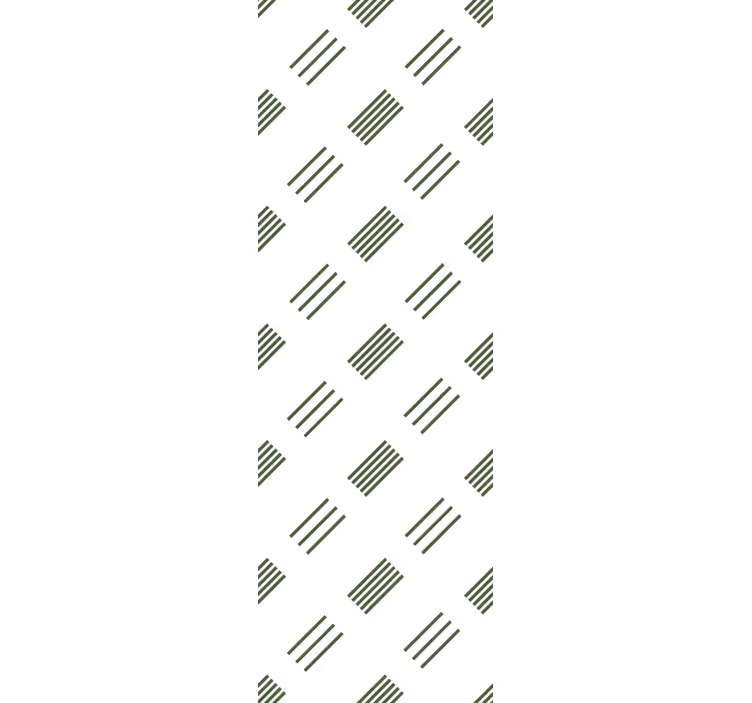 Tenda a rullo moderna design verde e bianco - TenStickers