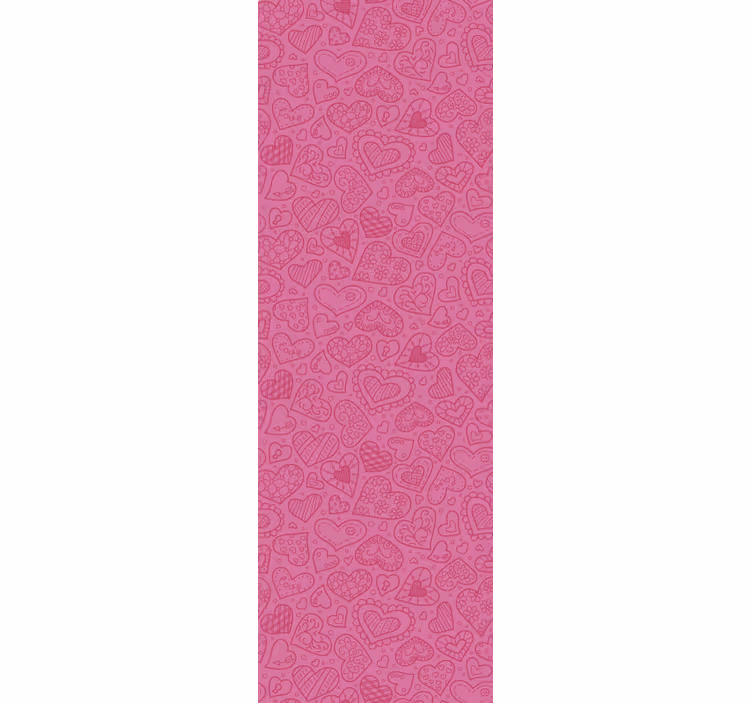 Tenda a rullo moderna cuori misti decorativi - TenStickers