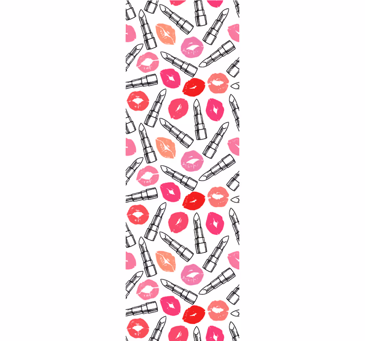 Tenda a rullo moderna rossetti e labbra - TenStickers