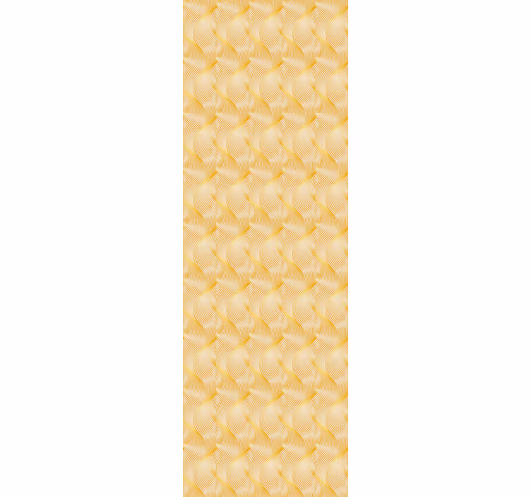 Tenda a rullo moderna illusione onde in oro - TenStickers