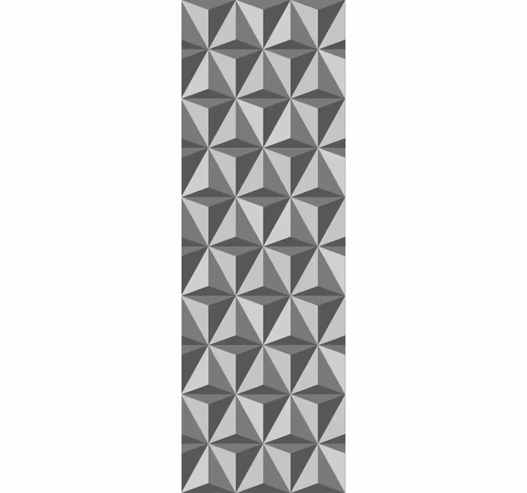 Tenda a rullo moderna piastrelle triangolari scure - TenStickers