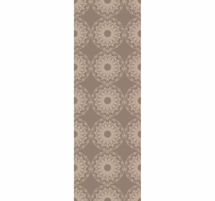 Tenda a rullo moderna cerchi beige eclettici - TenStickers