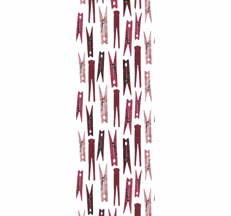 Tenda a rullo moderna motivo clip per bucato - TenStickers
