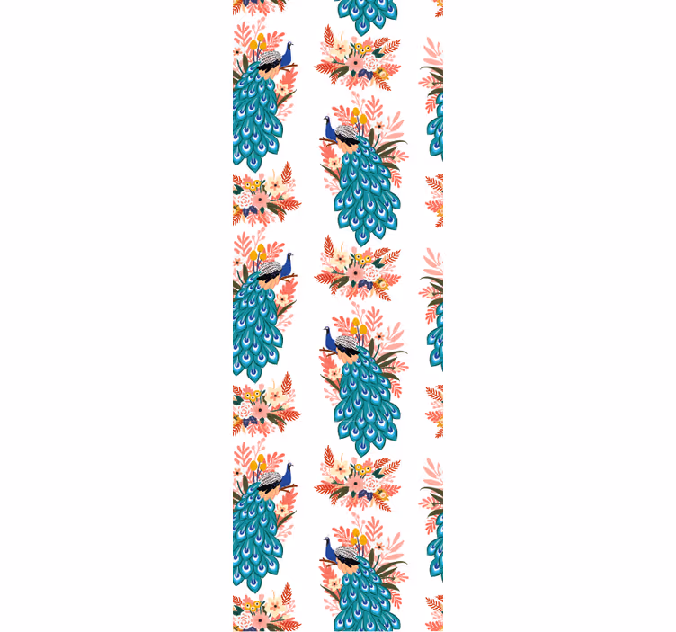 Tenda a rullo moderna pavone blu bellissimo - TenStickers
