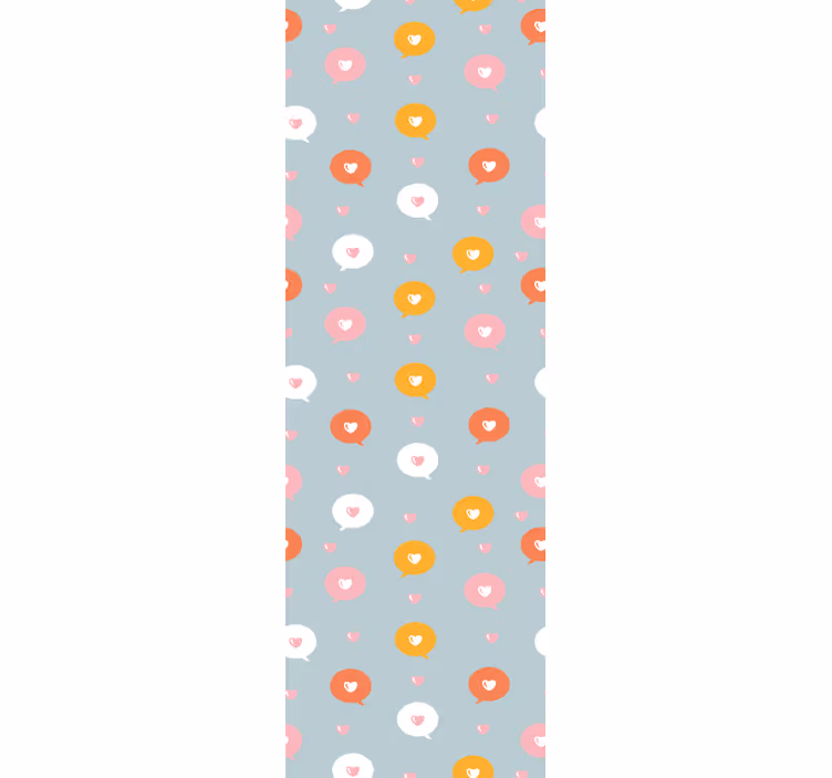 Tenda a rullo moderna icone modelli di messaggi d'amore - TenStickers