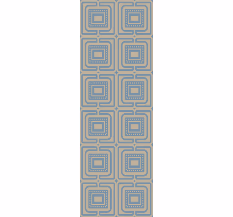 Tenda a rullo moderna texture a quadri bronzo e blu scuro - TenStickers