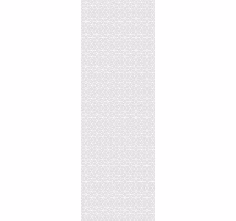 Tenda a rullo moderna parallelogrammi e esagoni grigi - TenStickers