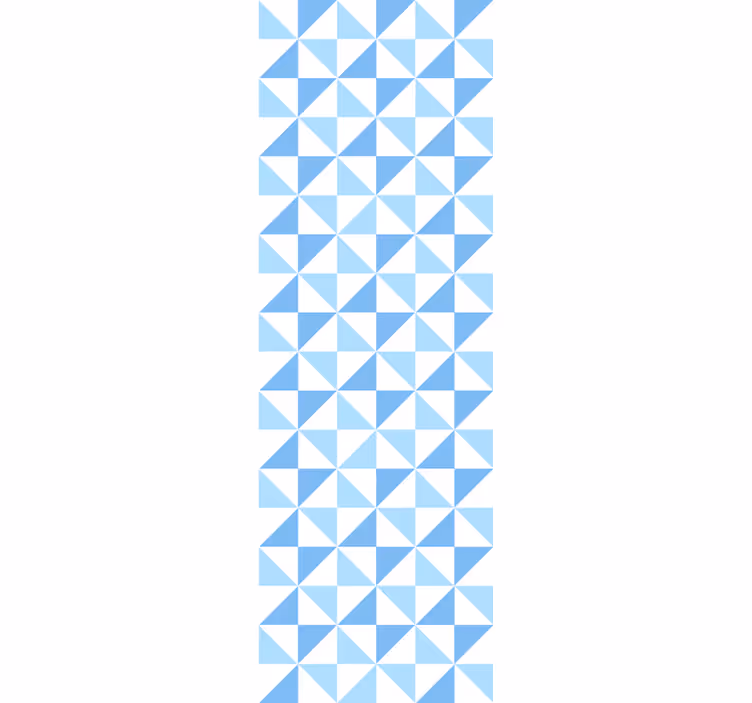 Tenda a rullo moderna motivo triangoli blu chiaro - TenStickers