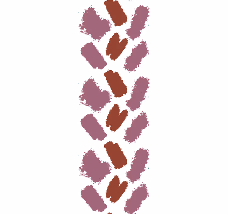 Tenda a rullo moderna schizzi di vernice rosa e rossa - TenStickers