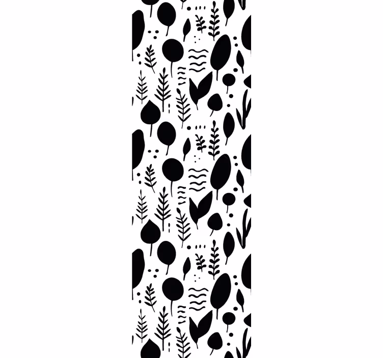 Tenda a rullo moderna immagini naturali in bianco e nero - TenStickers