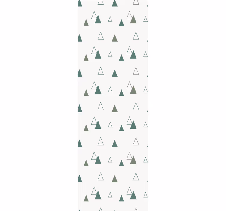 Tenda a rullo moderna colori naturali triangoli - TenStickers