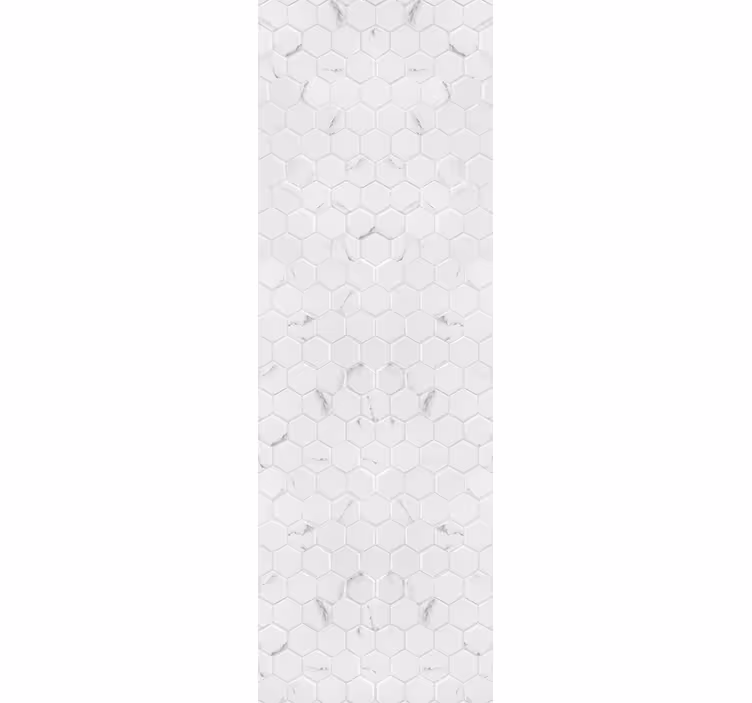 Tenda a rullo moderna piastrelle esagonali grigie eleganti - TenStickers