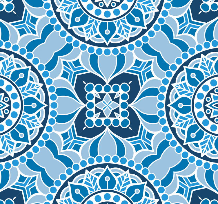 Tenda a rullo bagno stile mandala - TenStickers