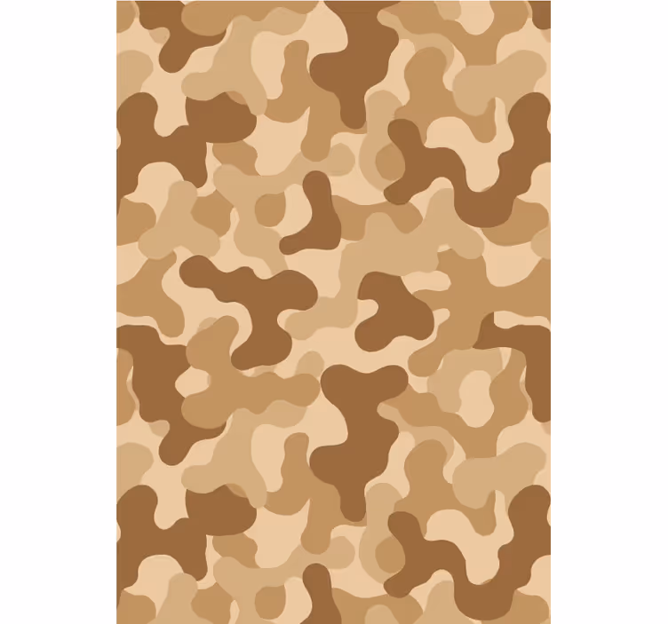 Tenda a rullo beige motivo camo astratto - TenStickers