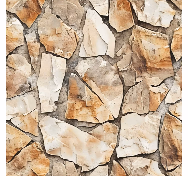 Tenda a rullo beige motivo rustico - TenStickers