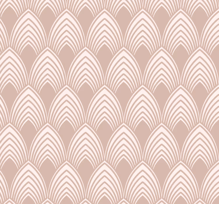 Tenda a rullo rosa design geometrico vintage - TenStickers