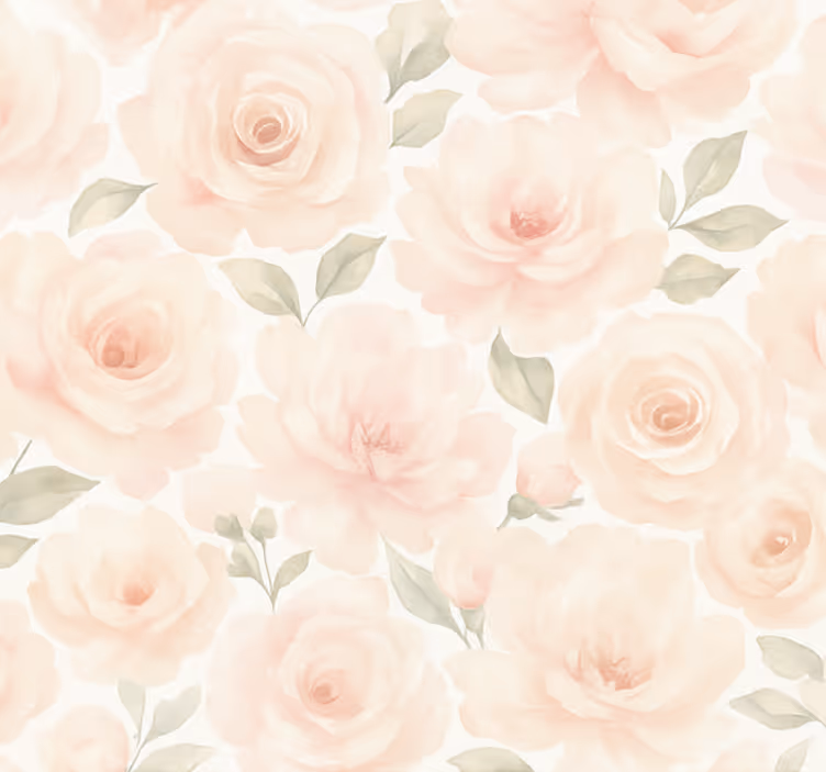 Tenda a rullo rosa peonia vintage - TenStickers