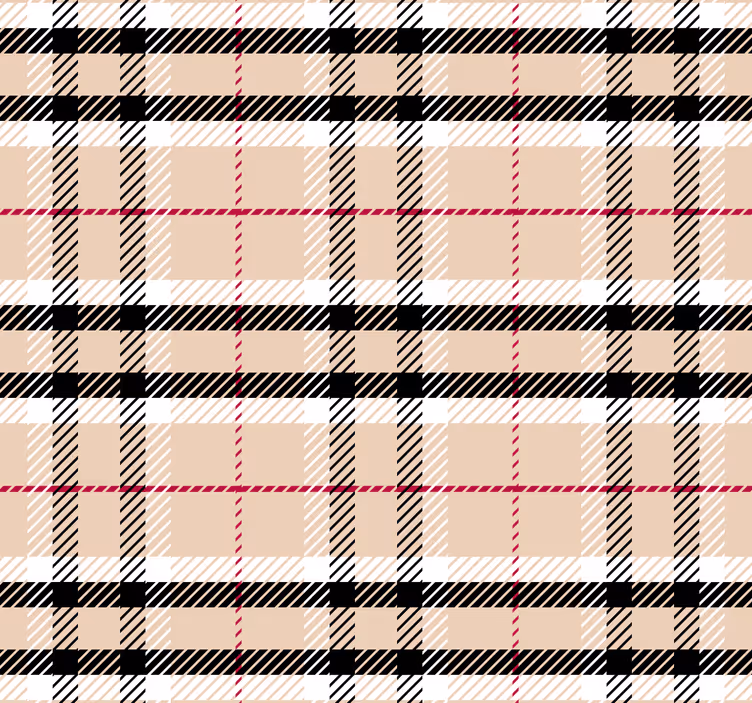 Tenda a rullo rosa tartan "burberry" - TenStickers