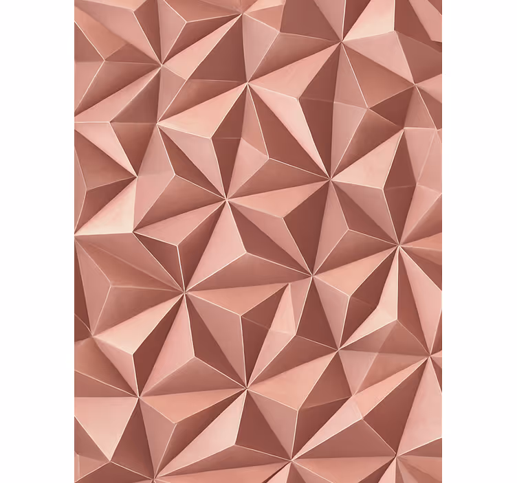 Tenda a rullo rosa geometrico astratto oro rosa - TenStickers