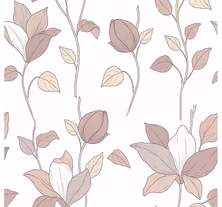 Tenda a rullo rosa floreale - TenStickers