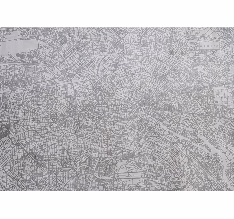 Tenda a rullo cucina mappa della città berlino - TenStickers