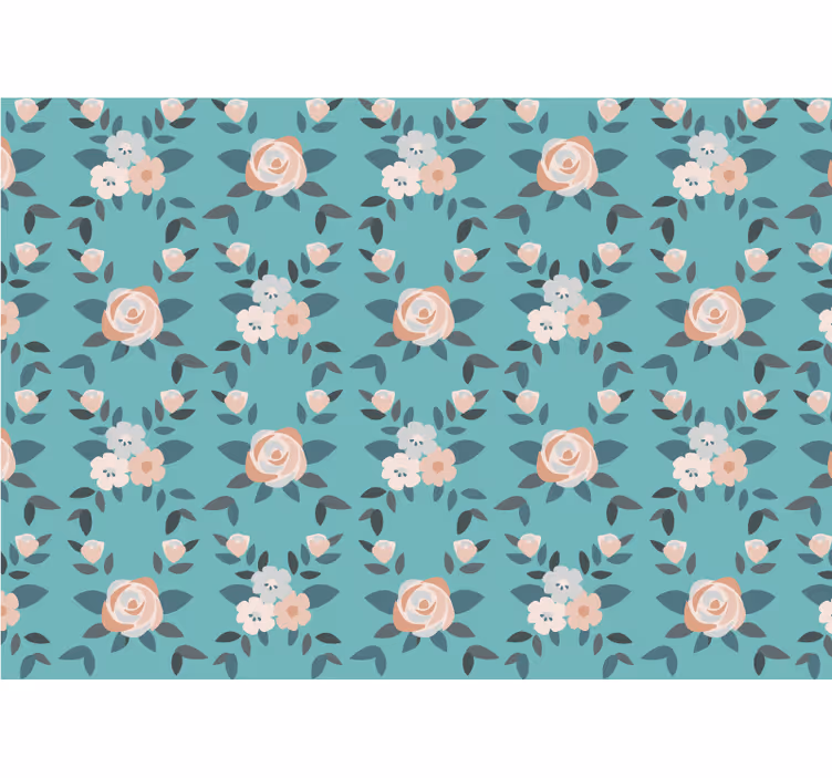 Tenda a rullo cucina rose multicolore pastello - TenStickers
