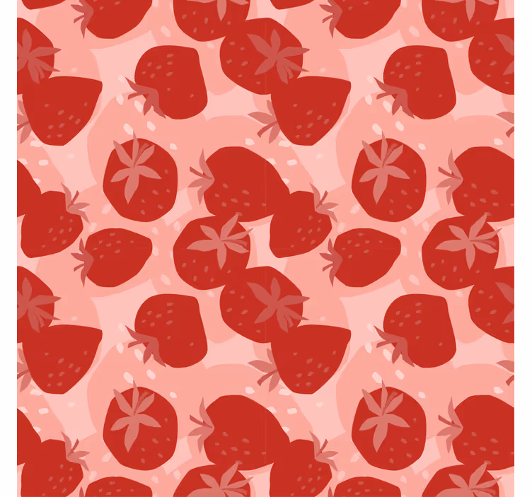 Tenda a rullo cucina fragole rosse astratte seamless - TenStickers