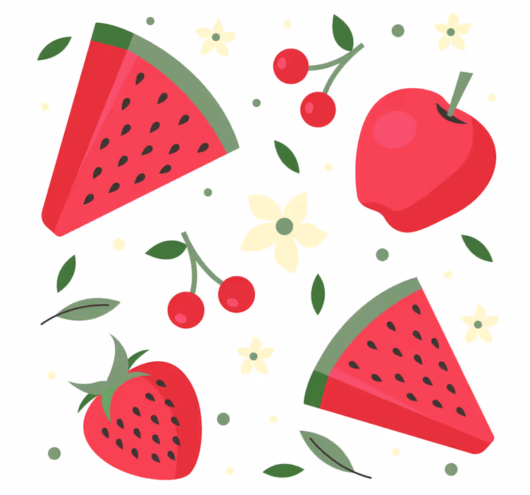 Tenda a rullo cucina motivo frutta assortita - TenStickers