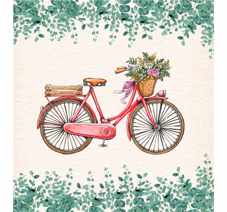 Tenda a rullo soggiorno stile vintage rustico - TenStickers