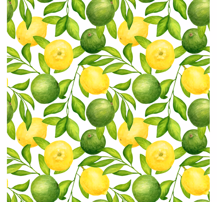 Tenda a rullo soggiorno limoni e limes - TenStickers