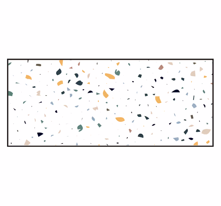 Tenda a rullo bianca terrazzo bianco - TenStickers
