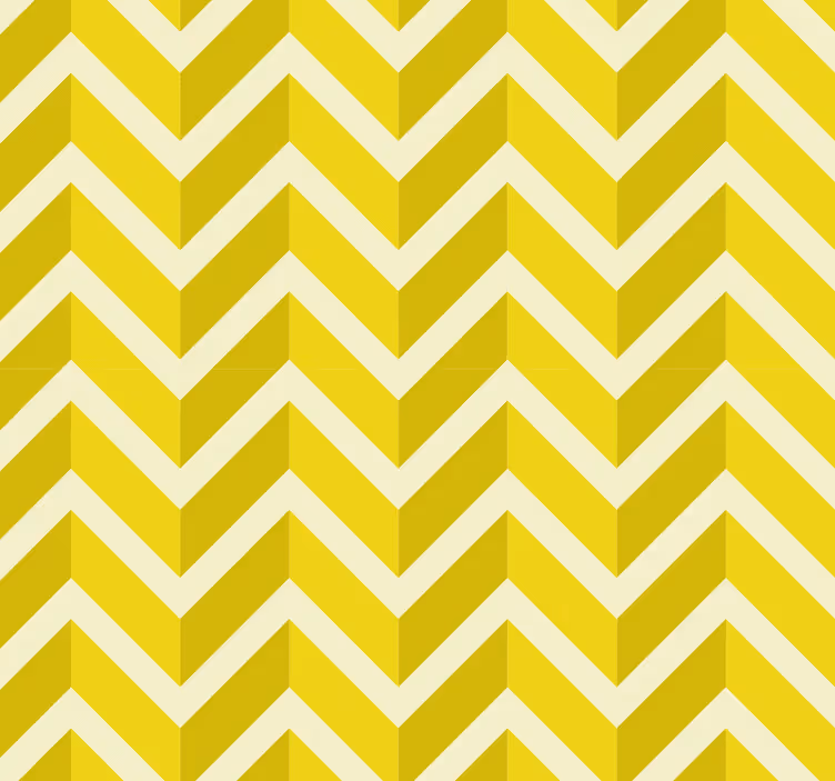 Tenda a rullo gialla design a freccia geometrica - TenStickers