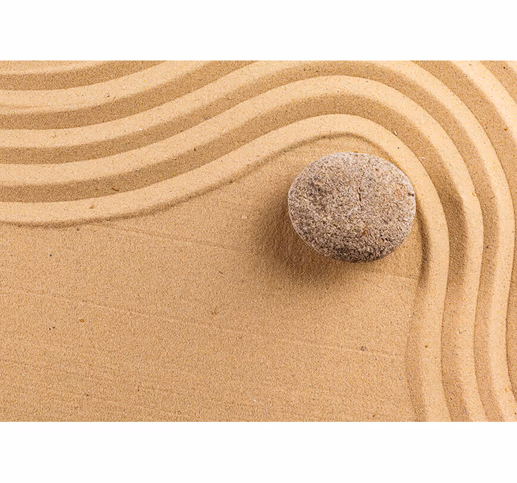 Tenda a rullo beige sfera zen testurizzata - TenStickers