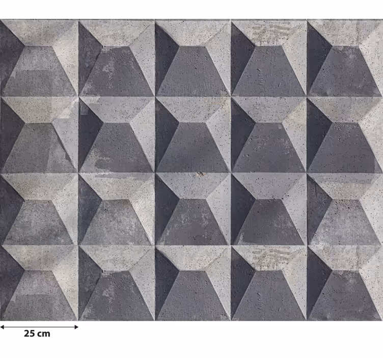 Tenda a rullo grigia texture cemento grezzo - TenStickers