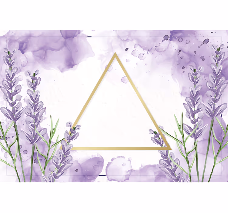Tenda a rullo porpora triangolo lavanda digitale - TenStickers