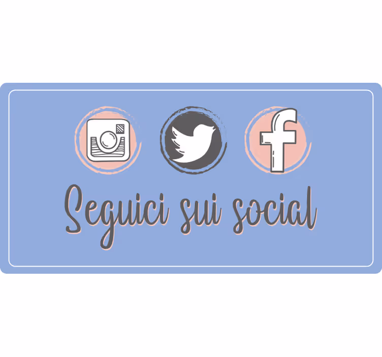 Tenda a rullo porpora pubblicità sui social network - TenStickers