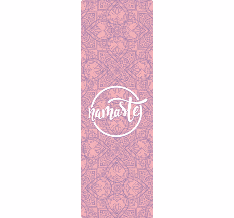 Tenda a rullo porpora yoga namaste - TenStickers