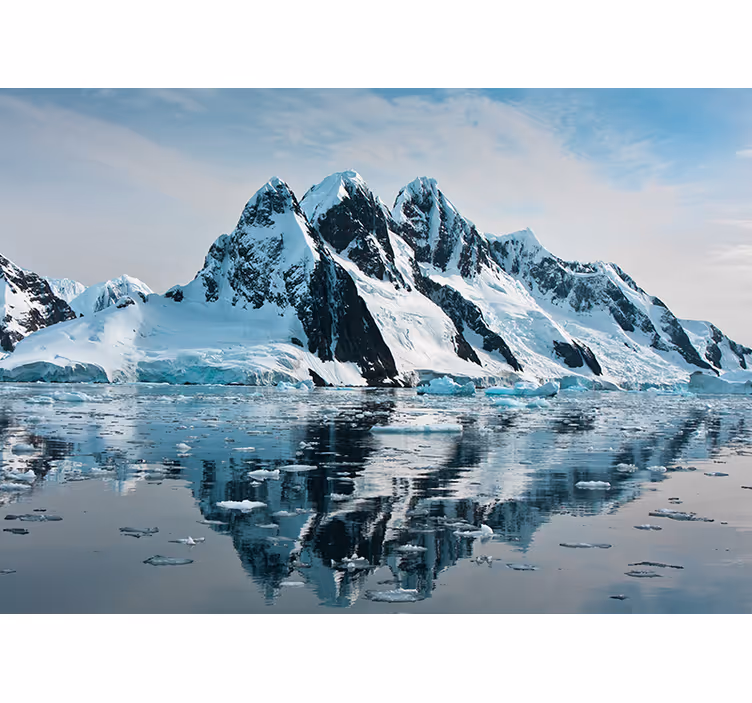 Tenda a rullo soggiorno iceberg 3d nascosto - TenStickers