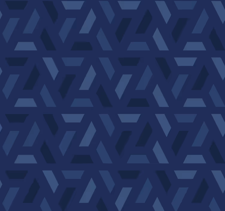 Tenda a rullo blu motivo triangoli - TenStickers