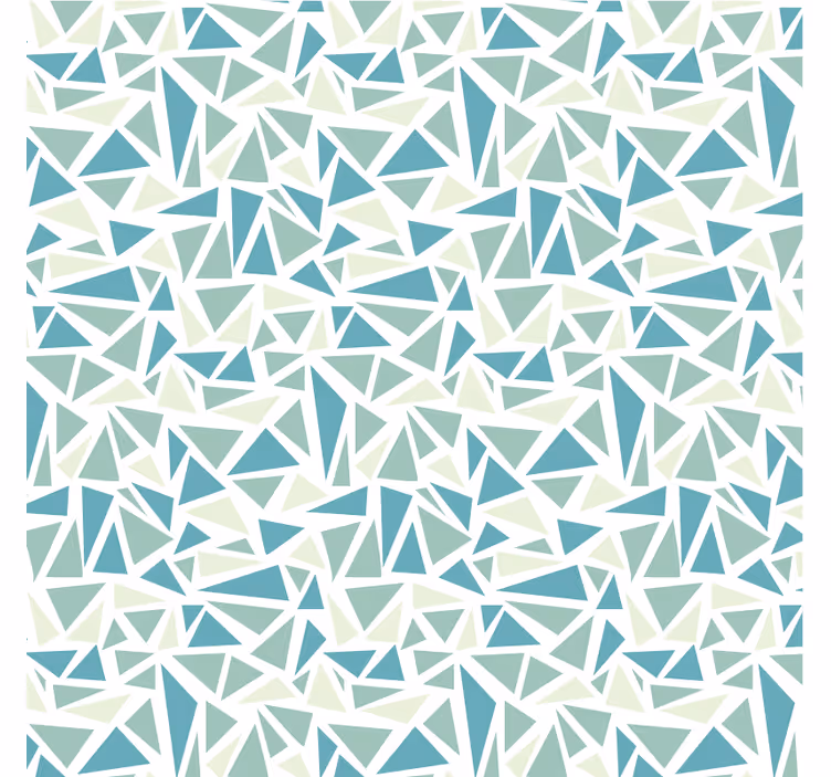 Tenda a rullo blu mosaico retro verde - TenStickers