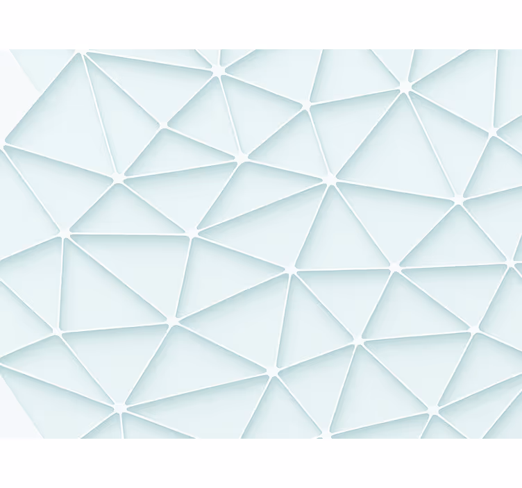 Tenda a rullo blu design triangoli astratti - TenStickers