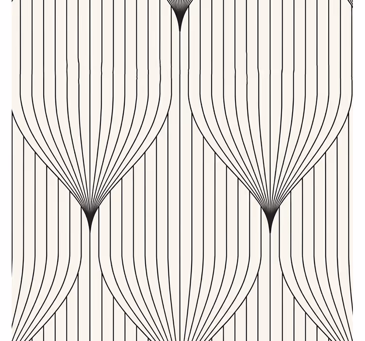 Tenda a rullo moderna decorazione simmetrica piuma - TenStickers